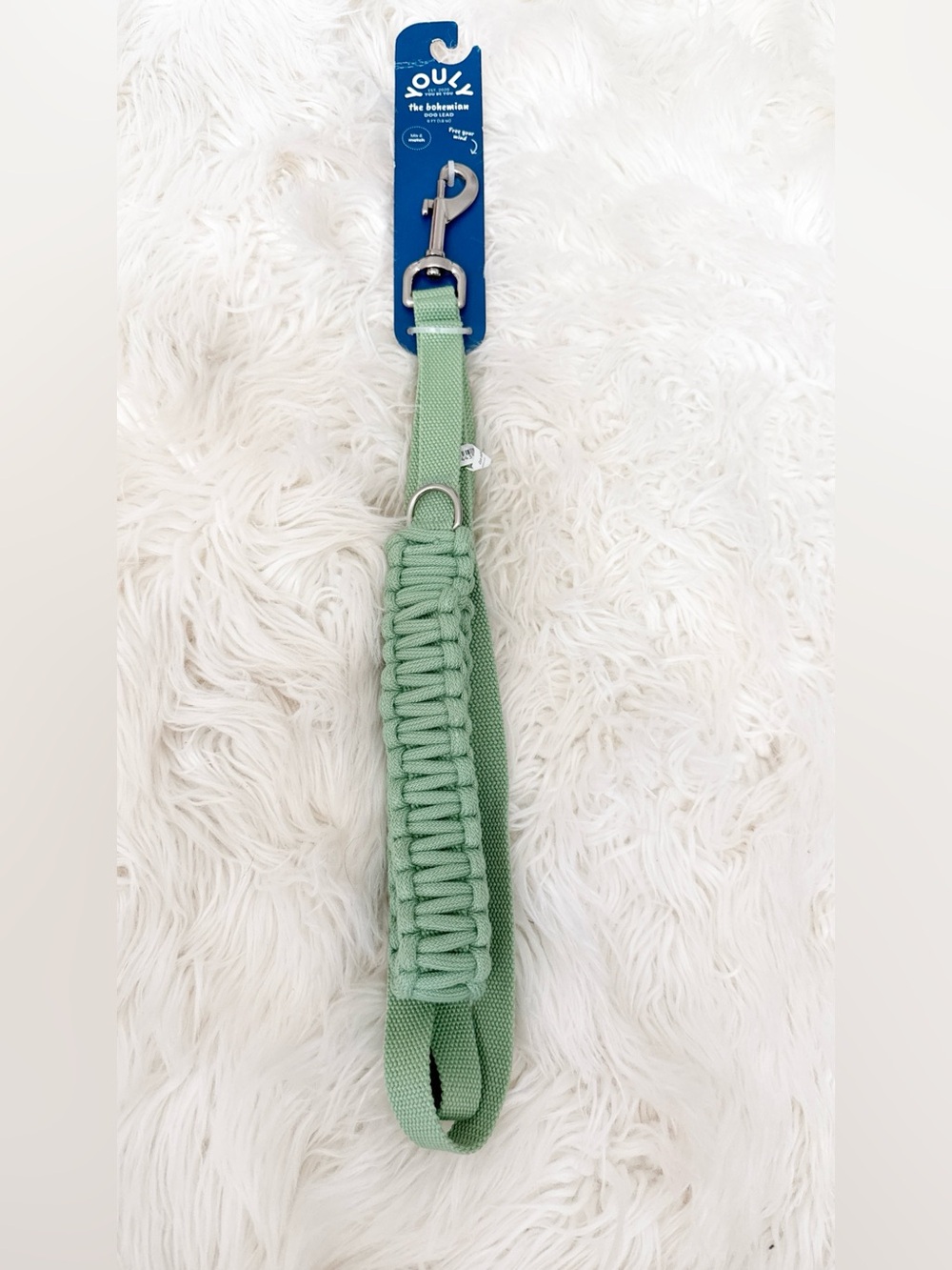 Sage Green Dog Leash with Padded Handle - Soul Collection